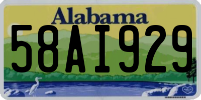 AL license plate 58AI929
