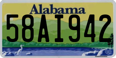 AL license plate 58AI942