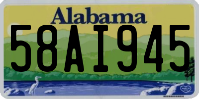 AL license plate 58AI945