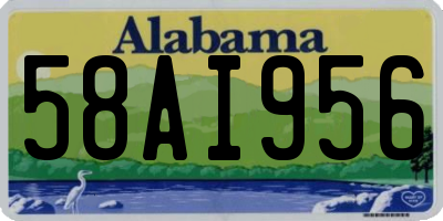 AL license plate 58AI956