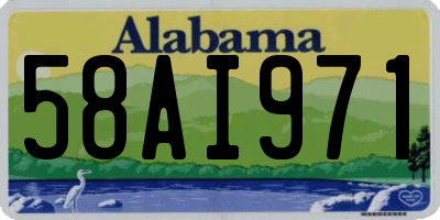 AL license plate 58AI971