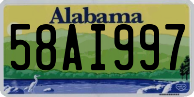 AL license plate 58AI997