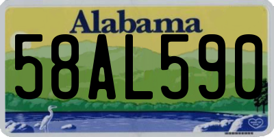 AL license plate 58AL590
