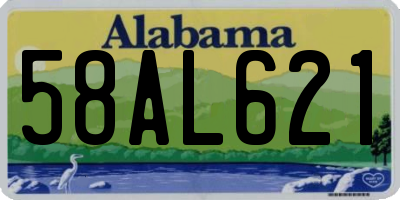 AL license plate 58AL621