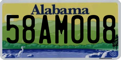 AL license plate 58AM008