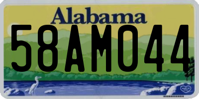 AL license plate 58AM044