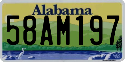 AL license plate 58AM197