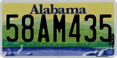 AL license plate 58AM435