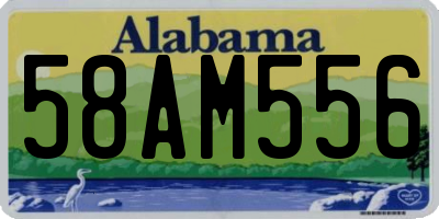 AL license plate 58AM556