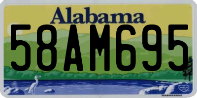 AL license plate 58AM695