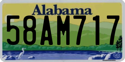 AL license plate 58AM717