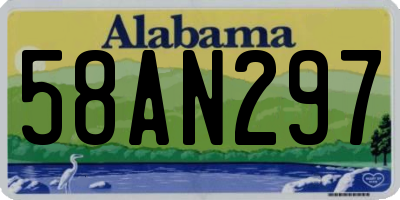 AL license plate 58AN297