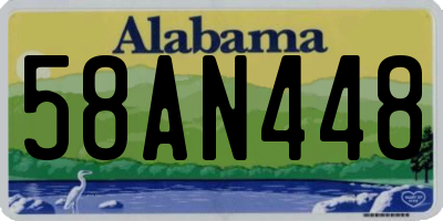 AL license plate 58AN448