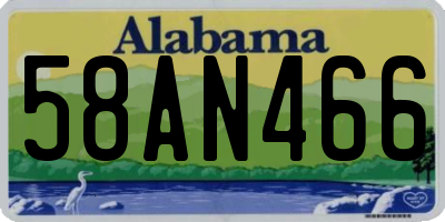 AL license plate 58AN466