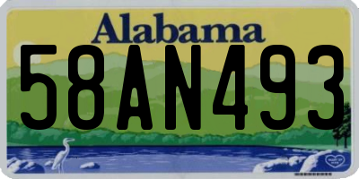 AL license plate 58AN493