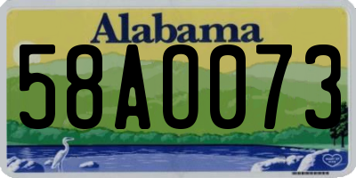 AL license plate 58AO073
