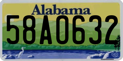 AL license plate 58AO632