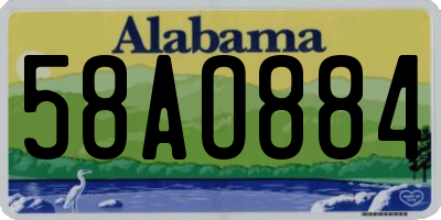 AL license plate 58AO884
