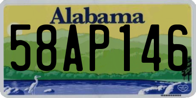 AL license plate 58AP146