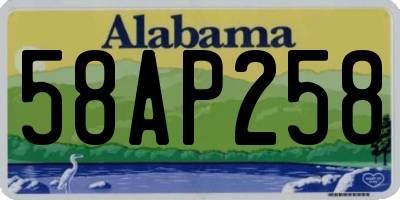 AL license plate 58AP258