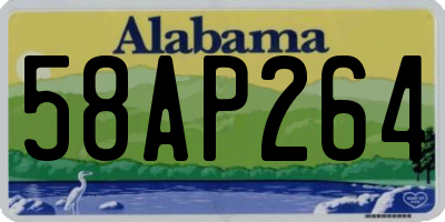 AL license plate 58AP264
