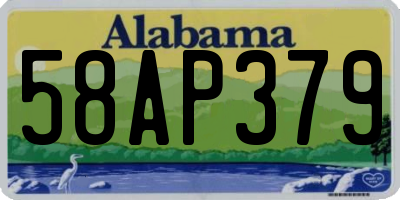 AL license plate 58AP379