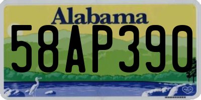 AL license plate 58AP390