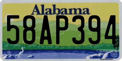 AL license plate 58AP394