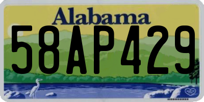 AL license plate 58AP429