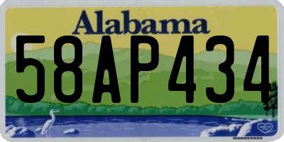 AL license plate 58AP434