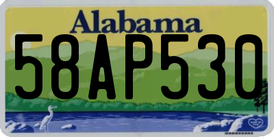AL license plate 58AP530