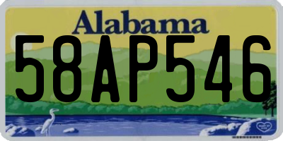 AL license plate 58AP546