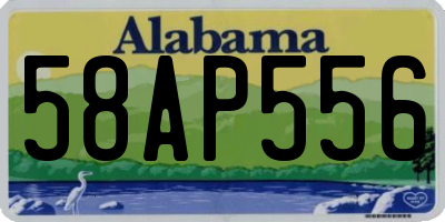 AL license plate 58AP556