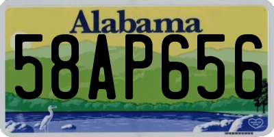 AL license plate 58AP656