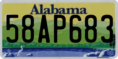 AL license plate 58AP683