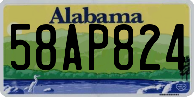 AL license plate 58AP824