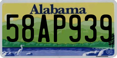 AL license plate 58AP939