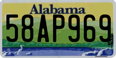AL license plate 58AP969
