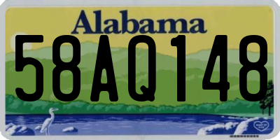 AL license plate 58AQ148