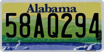 AL license plate 58AQ294