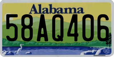 AL license plate 58AQ406