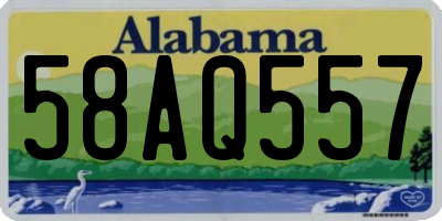 AL license plate 58AQ557