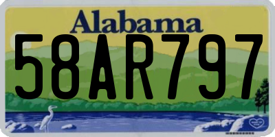 AL license plate 58AR797