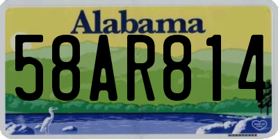 AL license plate 58AR814