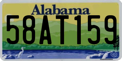 AL license plate 58AT159