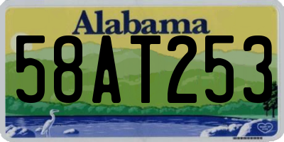 AL license plate 58AT253