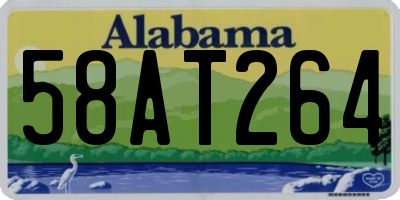 AL license plate 58AT264
