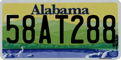 AL license plate 58AT288