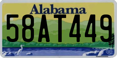 AL license plate 58AT449