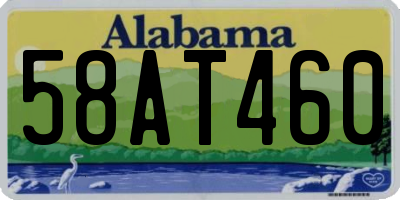 AL license plate 58AT460